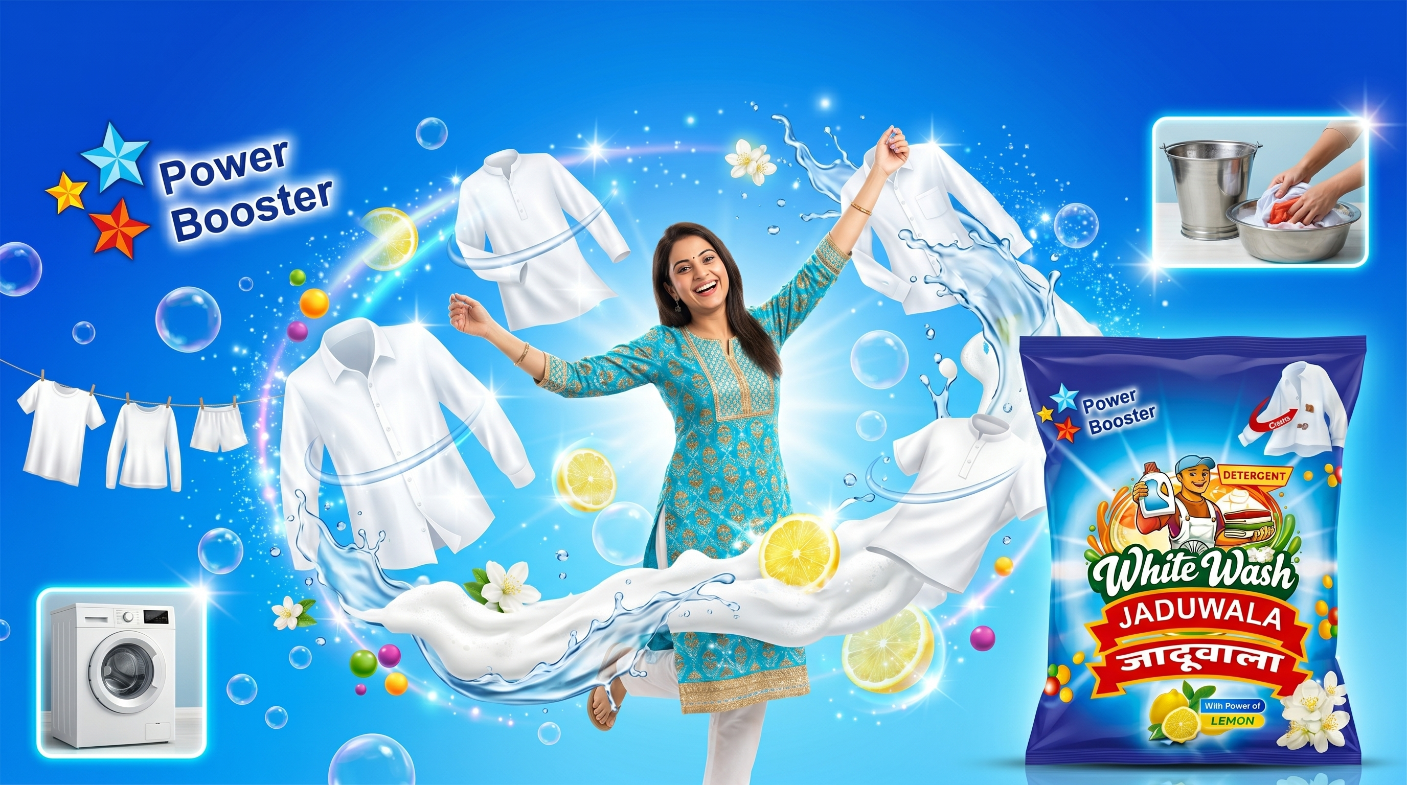 Long-lasting lemon-fresh fragrance